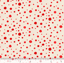 Load image into Gallery viewer, QT Fabrics - Gnome for the Holidays - Dots - Cream - 1/2 YARD CUT