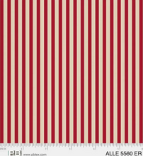 Load image into Gallery viewer, P&B Textiles - Allegiance - Ruled Stripe Red - 1/2 YARD CUT