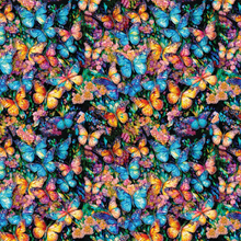 Load image into Gallery viewer, Camelot - Gigi in the Garden - Stained Glass Butterflies - 1/2 YARD CUT