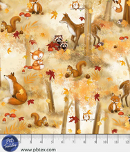 Load image into Gallery viewer, P&B Textiles - Fall Friends - Fall Forest Scenic - 1/2 YARD CUT