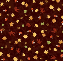 Load image into Gallery viewer, P&B Textiles - Fall Friends - Ditzy Leaf Toss Brown - 1/2 YARD CUT