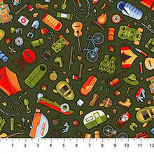 Load image into Gallery viewer, Figo - Camping Therapy - Bare Necessities - 1/2 YARD CUT