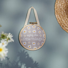 Load image into Gallery viewer, Enjoy the Little Things Embroidered Wall Decor