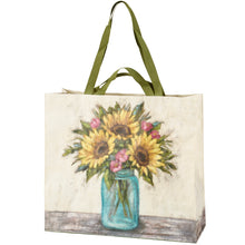Load image into Gallery viewer, Shopping Tote - Sunflowers