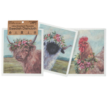Load image into Gallery viewer, Swedish Dish Cloth Set - Farm