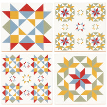 Load image into Gallery viewer, Star Quilt Coaster Set