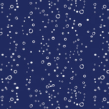 Load image into Gallery viewer, Benartex - Mystical Mermaids - Water Bubbles Navy - 1/2 YARD CUT