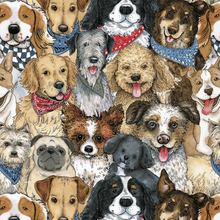 Load image into Gallery viewer, Henry Glass & Co - A Place to Call Home - Packed Dogs - 1/2 YARD CUT