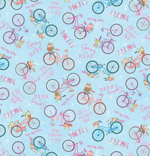 Load image into Gallery viewer, Benartex - Enjoy the Ride - Springtime Bicycles - 1/2 YARD CUT