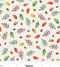 Load image into Gallery viewer, Benartex - Harvest Beginnings - Leaves & Acorns - 1/2 YARD CUT