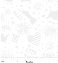 Load image into Gallery viewer, Benartex - Star Spangled Whites - Patriotic Icons - 1/2 YARD CUT