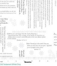 Load image into Gallery viewer, Benartex - Simply Blessed - Old Testament - White and Gray - 1/2 YARD CUT