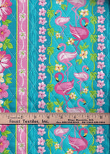 Load image into Gallery viewer, End of Bolt - Double Face Quilted - Flamingos - 17"