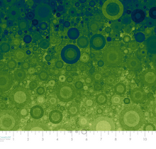 Load image into Gallery viewer, Camelot - Sonny in the Sunflowers - Abstract Ombre Green - 1/2 YARD CUT