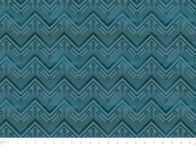Load image into Gallery viewer, Camelot - Twilight Pack - Forest Geo Chevron - Blue - 1/2 YARD CUT