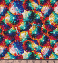 Load image into Gallery viewer, Camelot - Kaleidoscope - Stained Glass Umbrellas - 1/2 YARD CUT