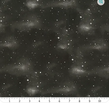 Load image into Gallery viewer, Wilmington Prints - Spooky Tails - Sky Stars Black - 1/2 YARD CUT