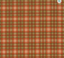 Load image into Gallery viewer, Benartex - Touchdown - Plaid - Rust/Green - 1/2 YARD CUT