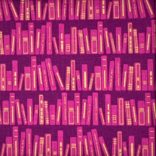 Load image into Gallery viewer, Benartex - 2025 LTD - Bookshelf - Magenta - 1/2 YARD CUT