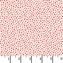 Load image into Gallery viewer, Kimberbell - Star-Spangled Beauty - Sparkle Stars Red - 1/2 YARD CUT