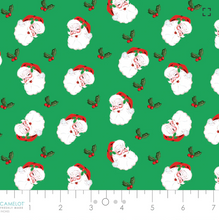 Load image into Gallery viewer, Camelot - North Pole Social Club - Holly Jolly Santa - 1/2 YARD CUT