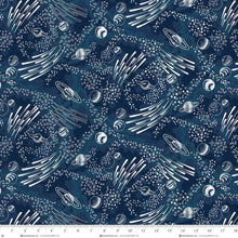 Load image into Gallery viewer, Henry Glass & Co - Milky Way Glow - Starry - GLOW IN THE DARK - 1/2 YARD CUT