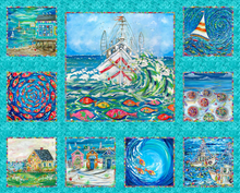 Load image into Gallery viewer, 3 Wishes - Seaside Summer - Panel