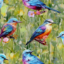 Load image into Gallery viewer, 3 Wishes - Spring into Beauty - Bird Perch - 1/2 YARD CUT