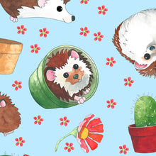 Load image into Gallery viewer, QT Fabrics - Who Let the Hogs Out - Hedgehog Toss - 1/2 YARD CUT