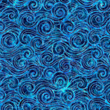 Load image into Gallery viewer, QT Fabrics - Oceana - Waves Ocean - 1/2 YARD CUT
