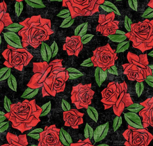 Load image into Gallery viewer, Northcott - Till Death Us Do Part - Red Roses - 1/2 YARD CUT