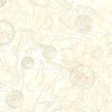 Load image into Gallery viewer, QT Fabrics - This & That Favorites - Map Ecru - 1/2 YARD CUT