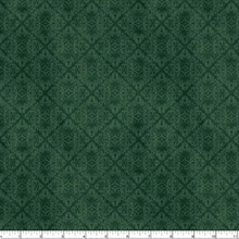 Load image into Gallery viewer, Wilmington Prints - Crimson Blooms - Green Damask - 1/2 YARD CUT