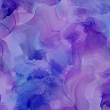 Load image into Gallery viewer, QT Fabrics - Aura - Watercolor Blender - Purple - 1/2 YARD CUT