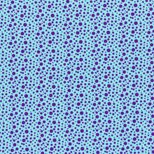 Load image into Gallery viewer, RJR - Lt Blue/Purple Spots - 1/2 YARD CUT