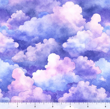 Load image into Gallery viewer, QT Fabrics - Lil' Wizards - Clouds - 1/2 YARD CUT