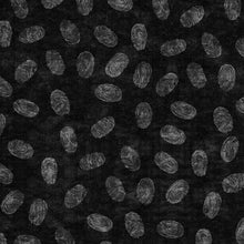Load image into Gallery viewer, QT Fabrics - True Detective - Fingerprints Black - 1/2 YARD CUT