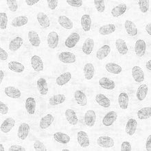 Load image into Gallery viewer, QT Fabrics - True Detective - Fingerprints White - 1/2 YARD CUT