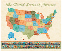 Load image into Gallery viewer, QT Fabrics - On the Road Again - Map Panel - 36"