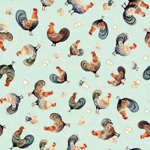 Load image into Gallery viewer, QT Fabrics - Poultry in Motion - Hens and Chicks - 1/2 YARD CUT