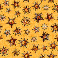 Load image into Gallery viewer, QT Fabrics - Jeepers Creepers - Stars Orange - 1/2 YARD CUT