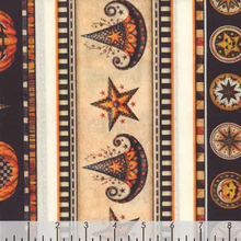 Load image into Gallery viewer, QT Fabrics - Jeepers Creepers - Halloween Border Stripe - 1/2 YARD CUT
