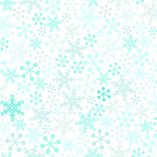 Load image into Gallery viewer, QT Fabrics Gnome for the Holidays - Snowflakes - White - 1/2 YARD CUT