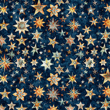 Load image into Gallery viewer, End of Bolt - Bohemian Sunrise - Stars Navy - 32"