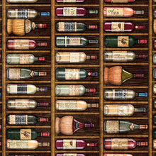 Load image into Gallery viewer, QT Fabrics - Cork & Barrel - Wine Bottle Stripe - 1/2 YARD CUT