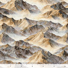 Load image into Gallery viewer, QT Fabrics - Earthly Delights - Mountain Peaks - 1/2 YARD CUT