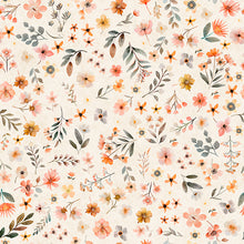 Load image into Gallery viewer, QT Fabrics - Hedgehugs - Floral Toss Cream - 1/2 YARD CUT
