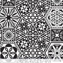 Load image into Gallery viewer, QT Fabrics - Garden at Twilight - Tiles - 1/2 YARD CUT