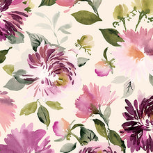 Load image into Gallery viewer, QT Fabrics - Dahlia Dreams - Dahlias Cream - 1/2 YARD CUT