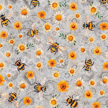 Load image into Gallery viewer, QT Fabrics - Sunflower Serenade - Sunflowers and Bumble Bees - 1/2 YARD CUT